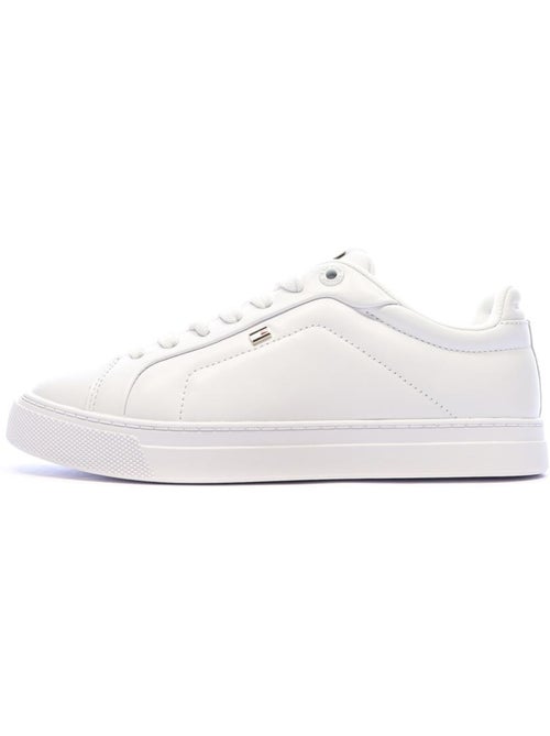 Sapatilhas Brancas Tommy Hilfiger Icon Court para Mulher - Kiabi