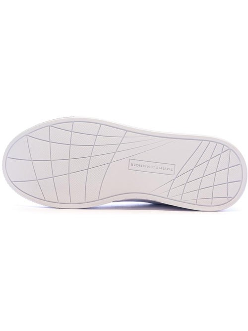 Sapatilhas Brancas Tommy Hilfiger Icon Court para Mulher - Kiabi
