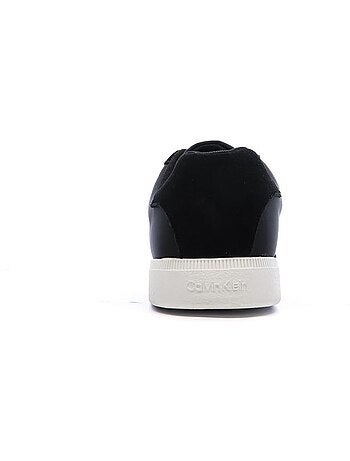 Sapatilhas Calvin Klein Jeans Low Cupsole com Atacadores para Homem em Preto