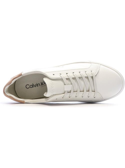 Sapatilhas Calvin Klein Jeans Low Pro Cups Branco/Rosa para Mulher - Kiabi Sapatilhas Calvin Klein Jeans Low Pro Cups Branco/Rosa para Mulher - Kiabi