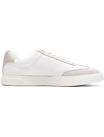 Sapatilhas calvin klein jeans low prof para homem branco/taupe