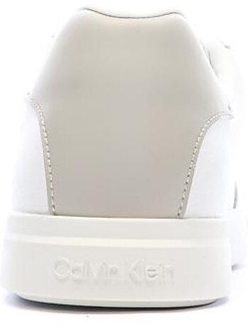 Sapatilhas calvin klein jeans low prof para homem branco/taupe
