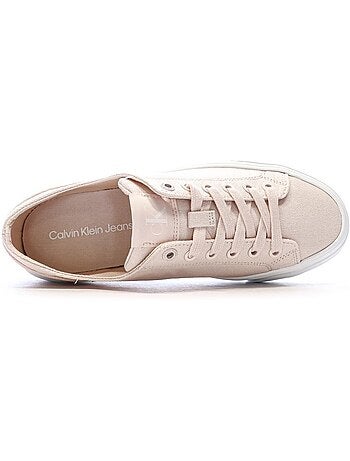 Sapatilhas Calvin Klein Jeans Vulc para Mulher com Rosas