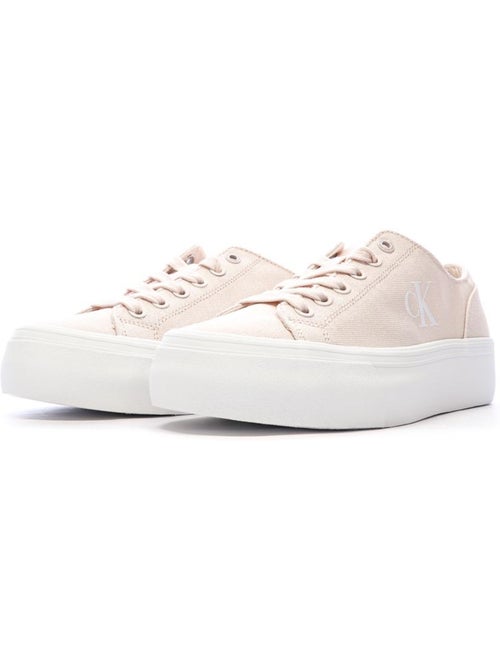 Sapatilhas Calvin Klein Jeans Vulc para Mulher com Rosas - Kiabi