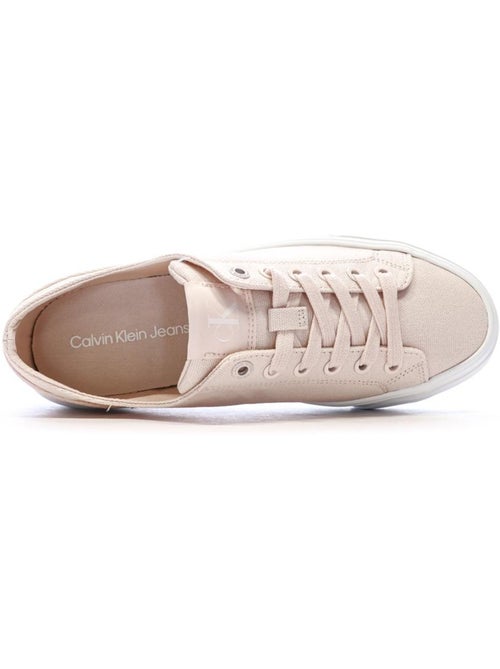 Sapatilhas Calvin Klein Jeans Vulc para Mulher com Rosas - Kiabi