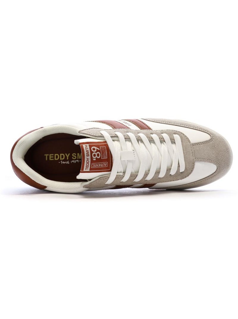 Sapatilhas Castanhas e Brancas para Homem Teddy Smith 120503 Branco - Kiabi