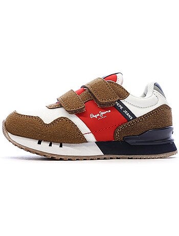 Sapatilhas castanhas para menino pepe jeans london life