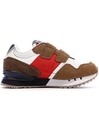 Sapatilhas castanhas para menino pepe jeans london life