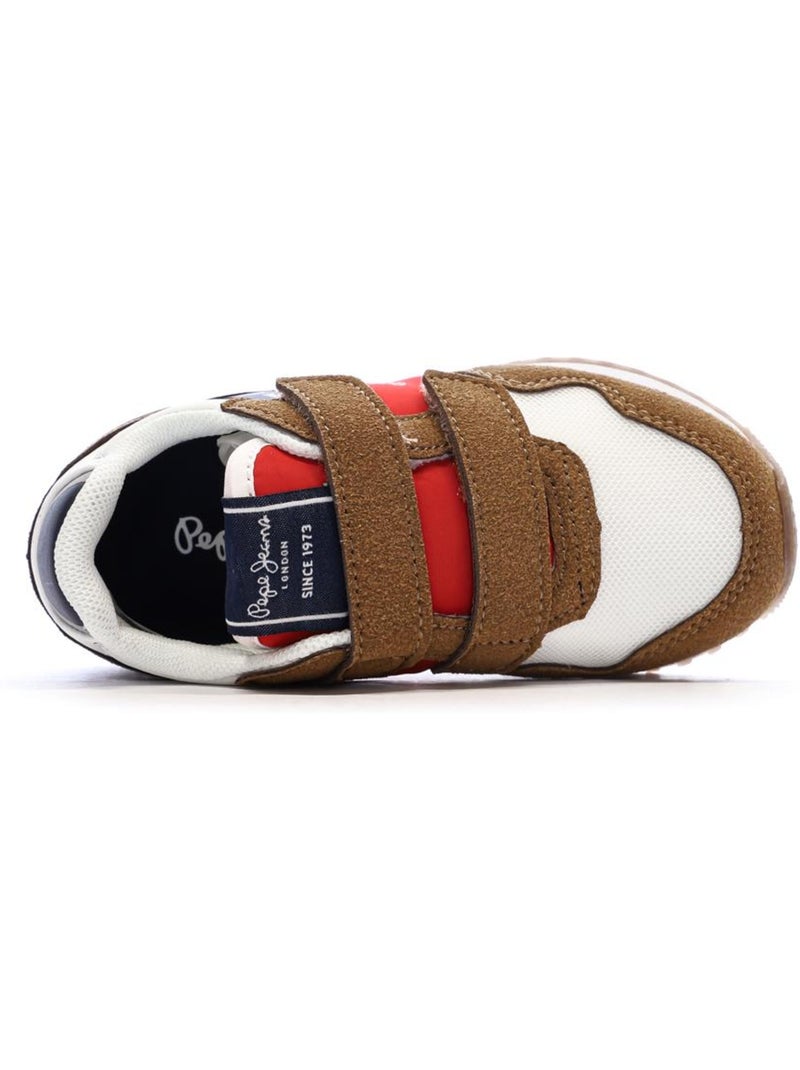 Sapatilhas castanhas para menino pepe jeans london life Castanho-capuccino - Kiabi