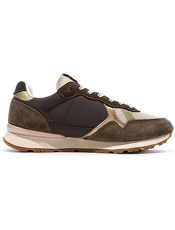 Sapatilhas Castanhas Pepe Jeans Brit Mixt para Mulher