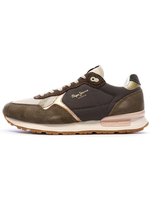 Sapatilhas Castanhas Pepe Jeans Brit Mixt para Mulher - Kiabi Sapatilhas Castanhas Pepe Jeans Brit Mixt para Mulher - Kiabi