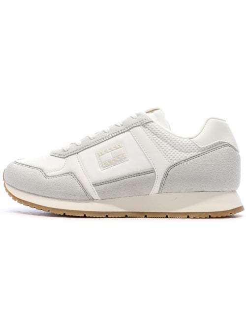 Sapatilhas Casuais Tommy Hilfiger para Homem Brancas e Cinzentas - Kiabi Sapatilhas Casuais Tommy Hilfiger para Homem Brancas e Cinzentas - Kiabi