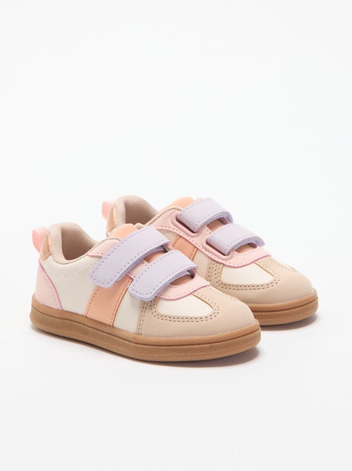 Sapatilhas coloridas com velcro - Kiabi