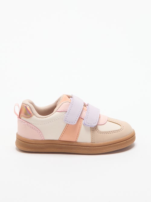 Sapatilhas coloridas com velcro - Kiabi