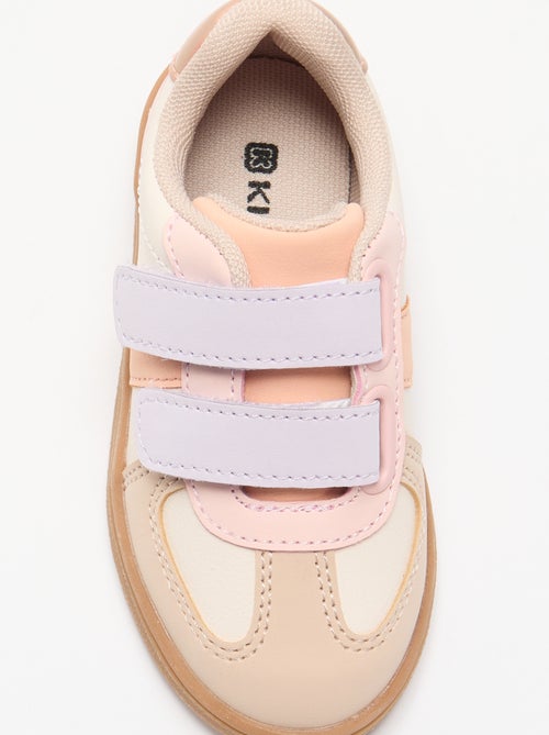 Sapatilhas coloridas com velcro - Kiabi