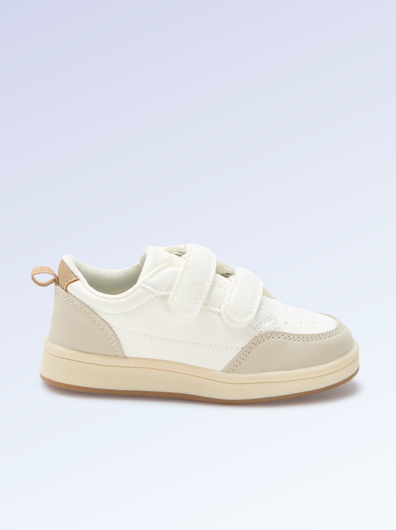 Sapatilhas com velcro - motricidade 4 'andar' - Kitchoun Bege - Kiabi