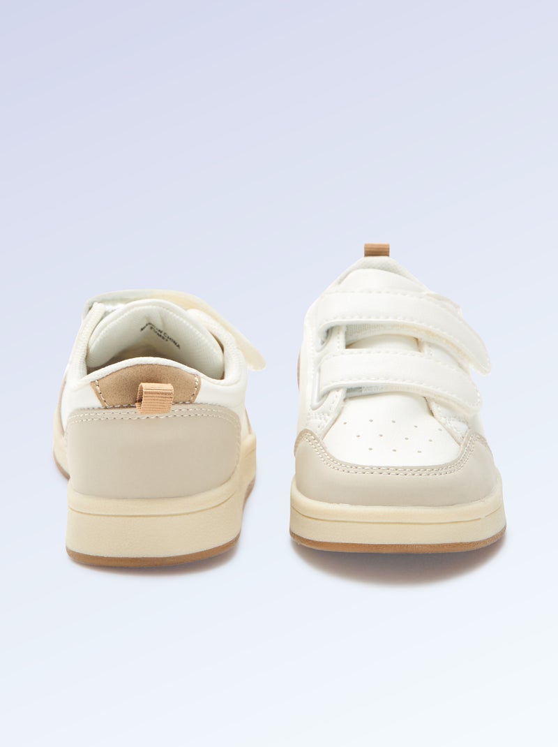 Sapatilhas com velcro - motricidade 4 'andar' - Kitchoun Bege - Kiabi
