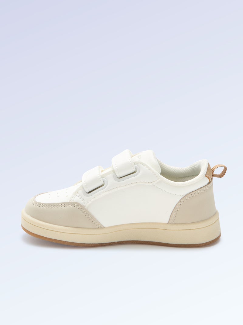 Sapatilhas com velcro - motricidade 4 'andar' - Kitchoun Bege - Kiabi