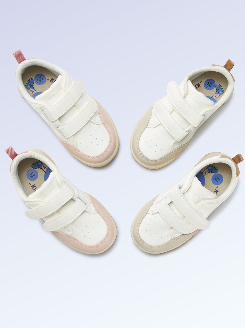 Sapatilhas com velcro - motricidade 4 'andar' - Kitchoun Bege - Kiabi