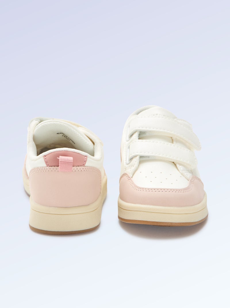 Sapatilhas com velcro - motricidade 4 'andar' - Kitchoun Rosa - Kiabi