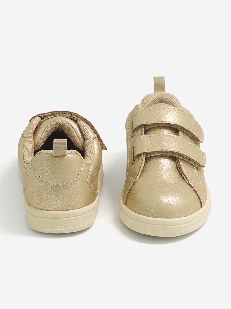 Sapatilhas com velcro Amarelo - Kiabi