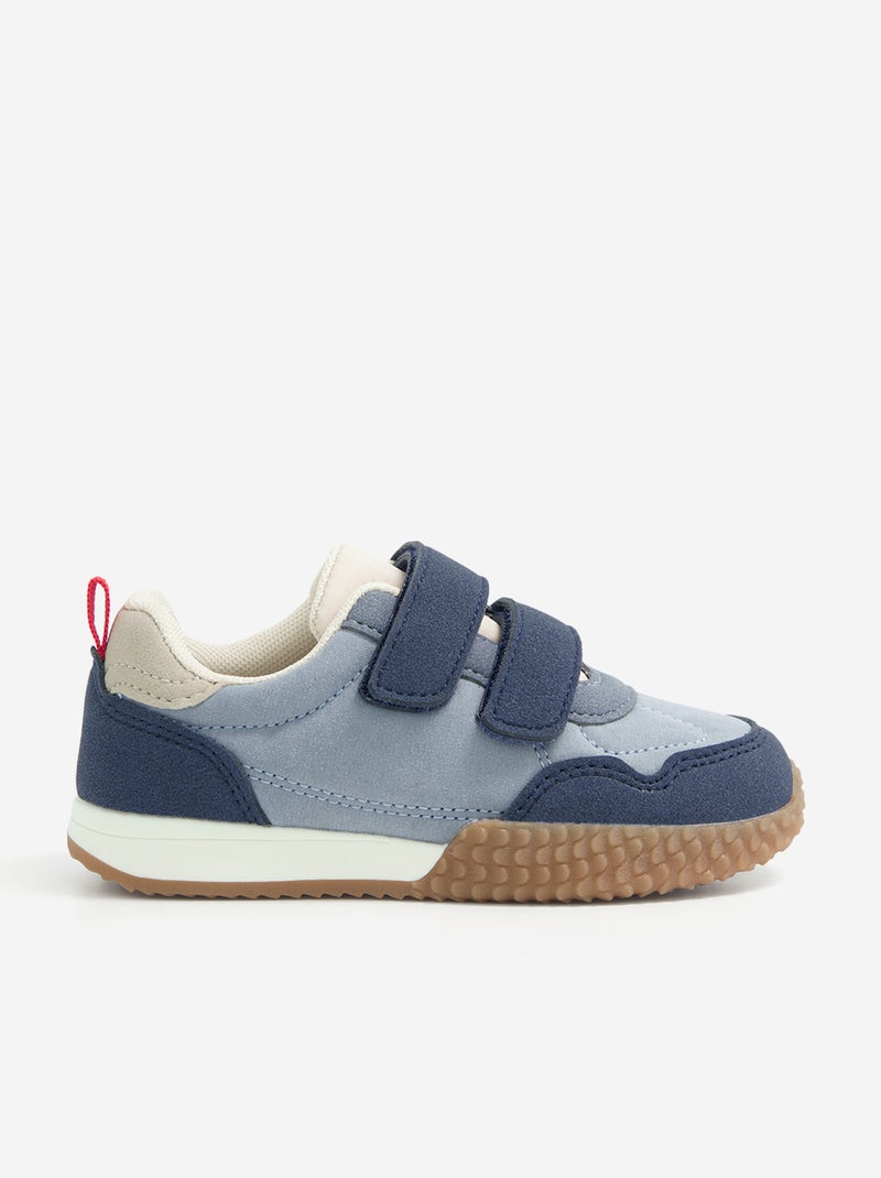 Sapatilhas com velcro Azul - Kiabi