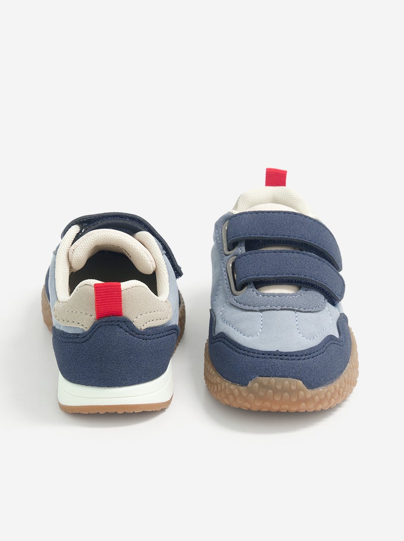 Sapatilhas com velcro Azul - Kiabi
