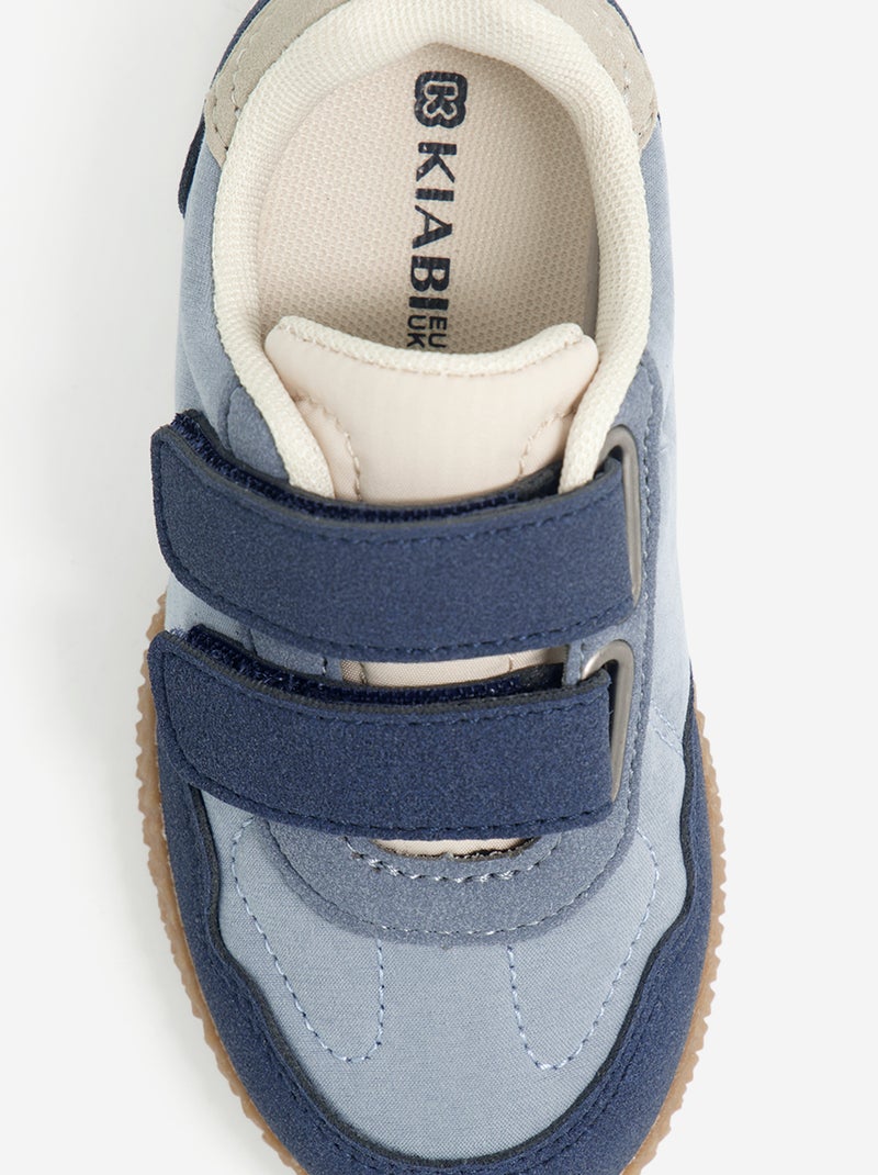 Sapatilhas com velcro Azul - Kiabi
