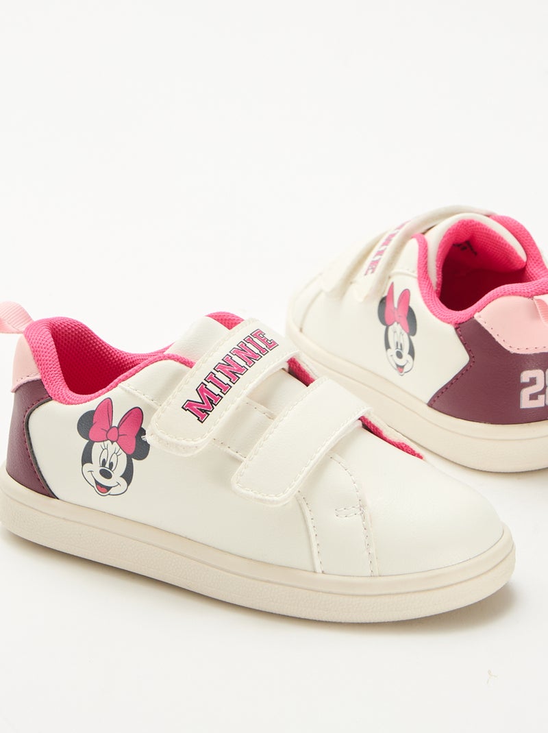 Sapatilhas com velcro 'Minnie' Branco - Kiabi