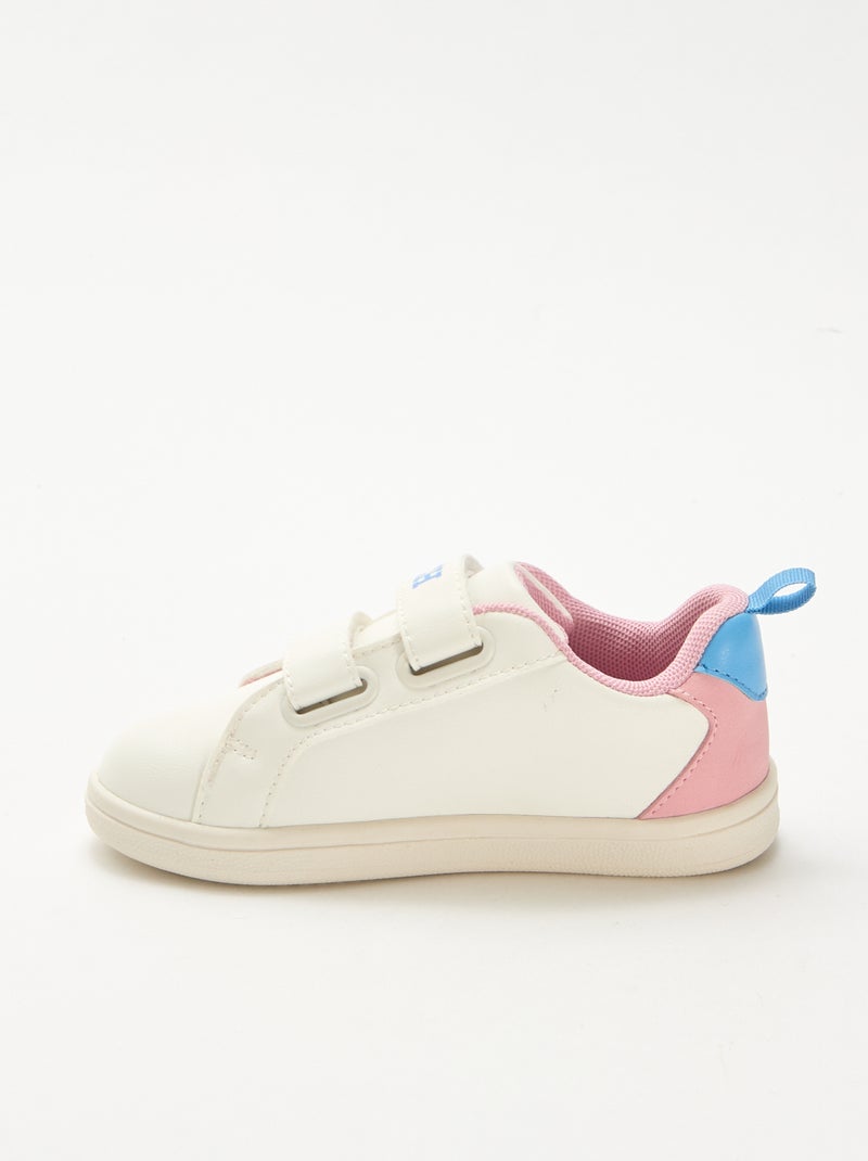 Sapatilhas com velcro 'Stitch' Branco - Kiabi