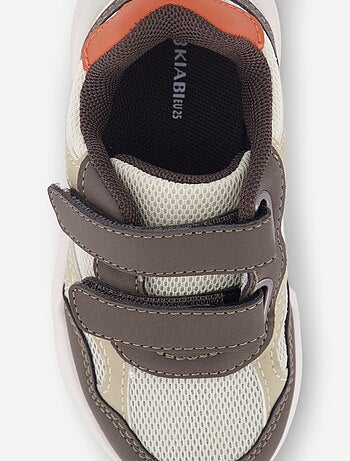Sapatilhas com velcro tricolores