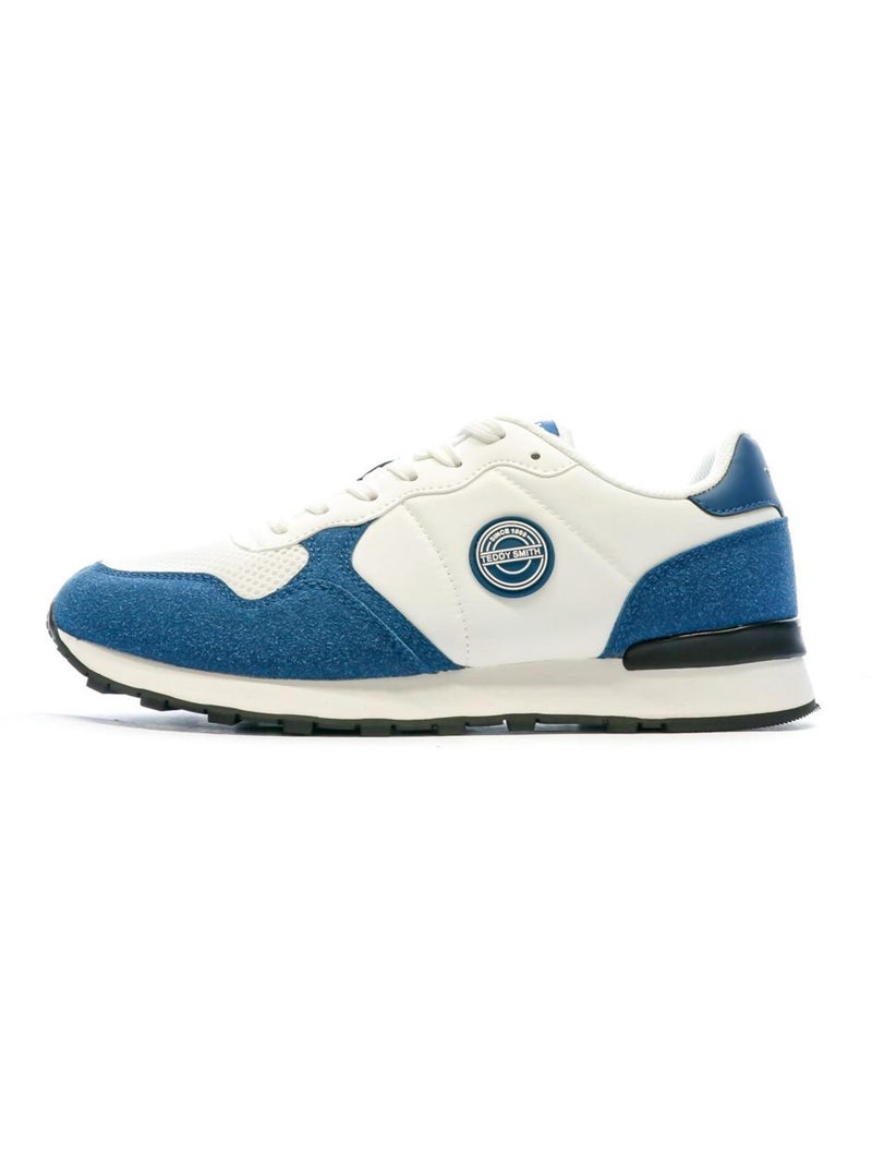 Sapatilhas Combinadas Teddy Smith para Homem Branco/Azul Branco - Kiabi