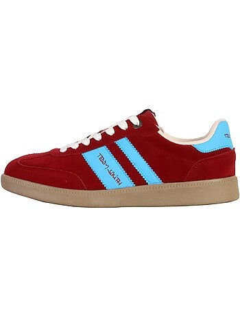 Sapatilhas de camurça teddy smith para homem bege/pretas