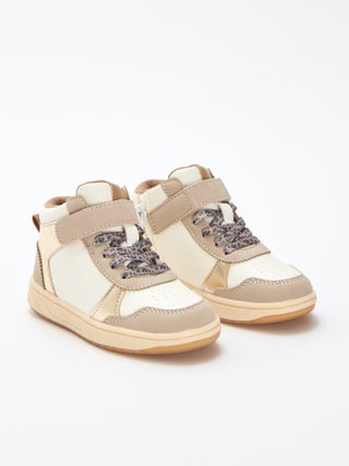 Sapatilhas de cano alto com velcro