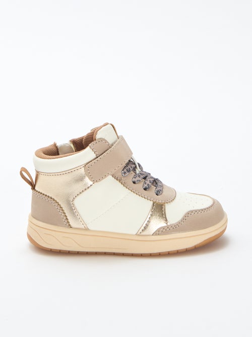 Sapatilhas de cano alto com velcro - Kiabi