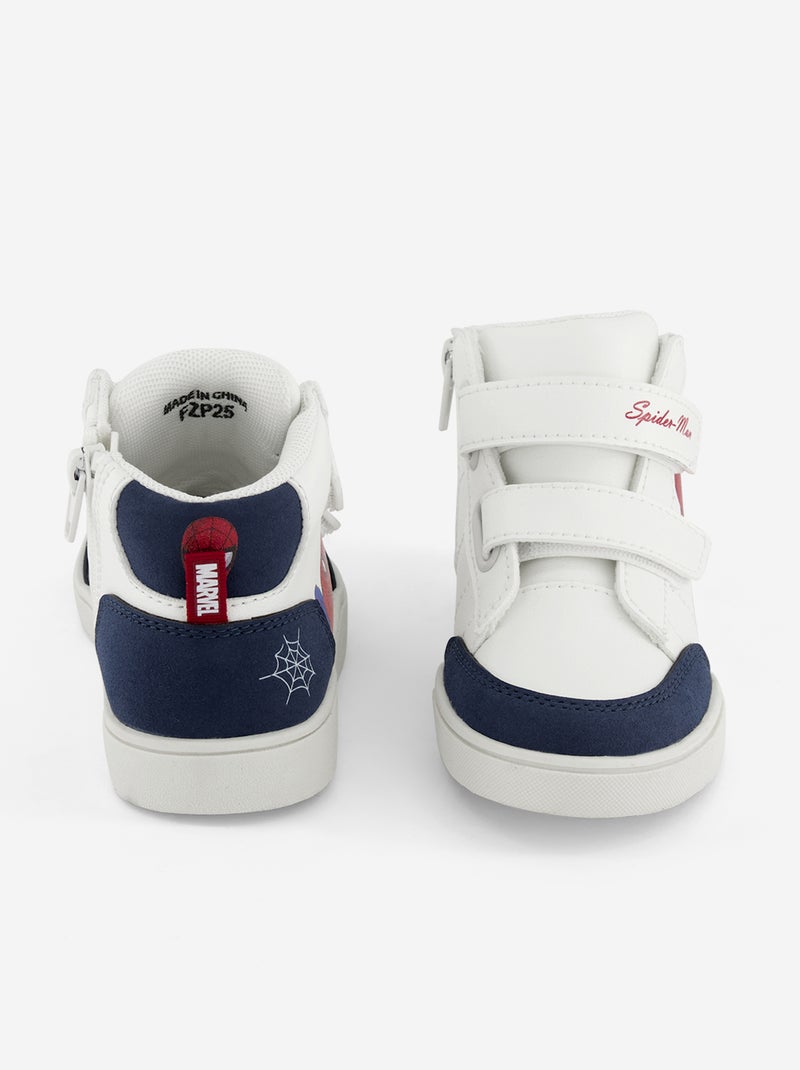 Sapatilhas de cano alto 'Spider-Man' 'Marvel' com fechos de velcro Vermelho - Kiabi