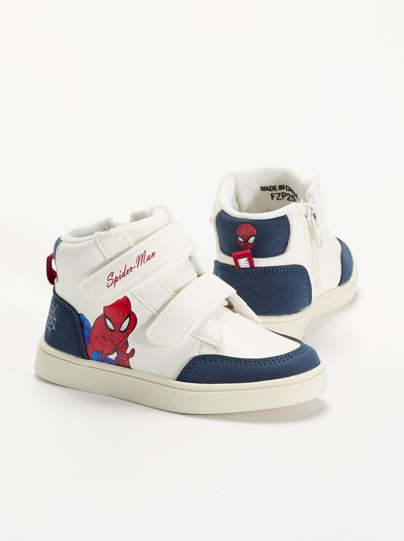 Sapatilhas de cano alto 'Spider-Man' 'Marvel' com fechos de velcro Vermelho - Kiabi