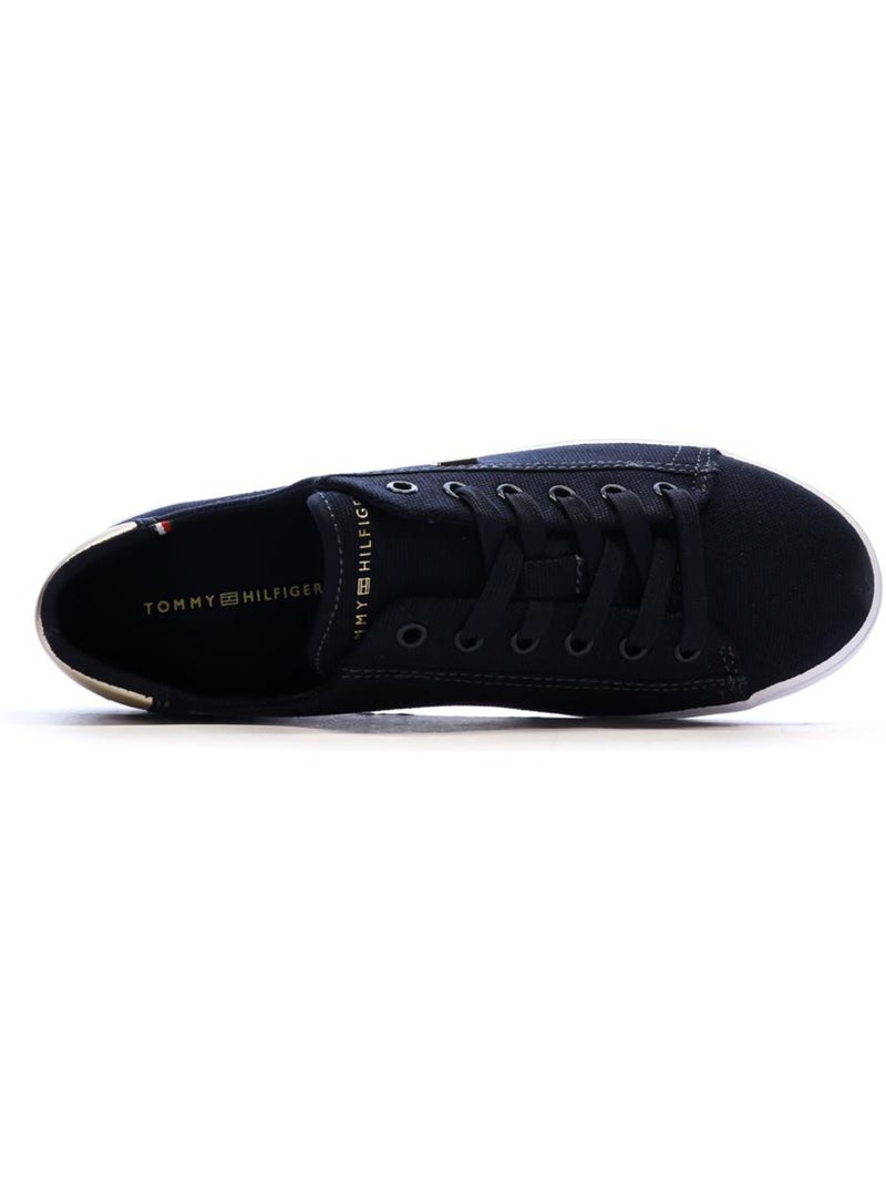 Sapatilhas de Lona com Atacadores Tommy Hilfiger Vulc Marine para Mulher Azul-marinho - Kiabi