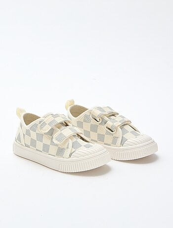 Sapatilhas de lona com estampado axadrezado