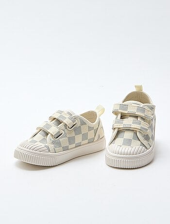 Sapatilhas de lona com estampado axadrezado