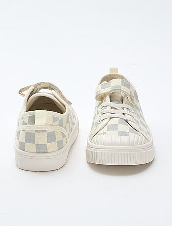 Sapatilhas de lona com estampado axadrezado