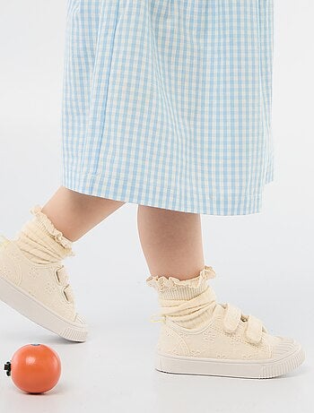 Sapatilhas de lona com estampado axadrezado