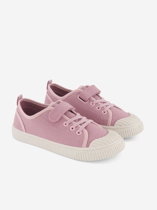 Sapatilhas de lona com estampado axadrezado - Kiabi