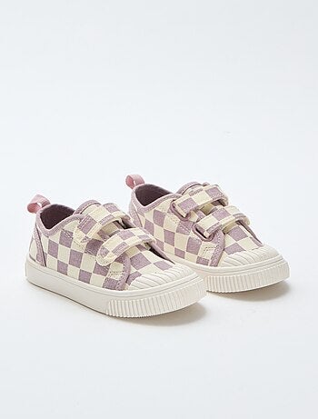 Sapatilhas de lona com estampado axadrezado