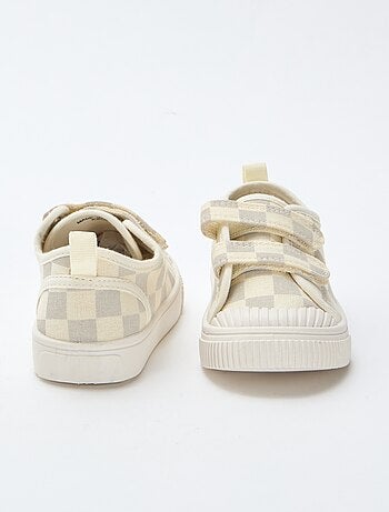 Sapatilhas de lona com estampado de xadrez