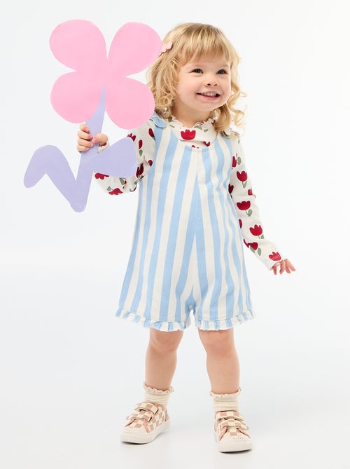 Sapatilhas de lona com estampado de xadrez - Kiabi