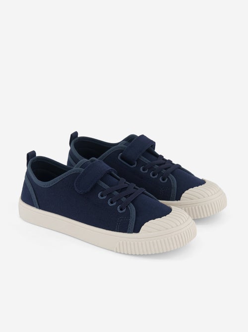 Sapatilhas de lona com velcro - Kiabi