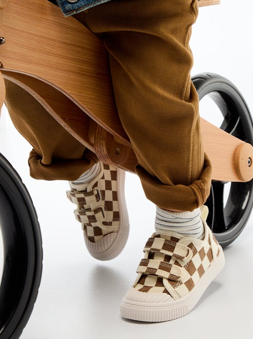 Sapatilhas de lona com velcro - Kiabi