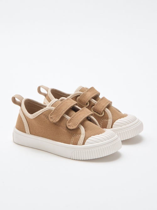 Sapatilhas de lona com velcro - Kiabi