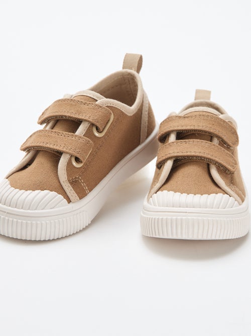 Sapatilhas de lona com velcro - Kiabi
